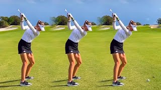 NELLY KORDA GOLF SWING  SLOW MOTION [upl. by Eveleen]