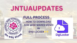 JNTUA HOW TO DOWNLOAD MARKS MEMO OF EACH SEM [upl. by Pradeep408]