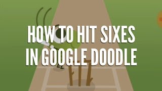 Googles New Cricket Game how to hit a six  ICC Champions Trophy 2017 [upl. by Vine]