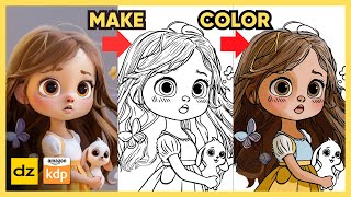 Easily Make amp Color Coloring Books with DzineStylar AI  Amazon KDP [upl. by Colley]