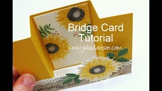 Fun Fold Series Bridge Card Tutorial [upl. by Nichy716]