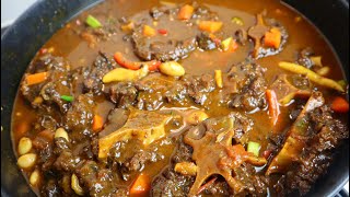 How To Make Real Authentic Jamaican Oxtail Step By Step  Best Ever Oxtail Recipe [upl. by Karie]