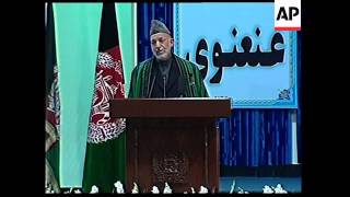 43 President Karzai addresses national assembly [upl. by Shel]