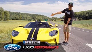 Ken Block Test Drives The Ford GT in France  Le Mans  Ford Performance [upl. by Nuahsed761]