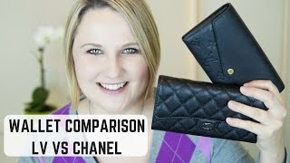 Louis Vuitton Sarah Wallet vs Chanel Classic Flap Wallet Comparison 2016 [upl. by Ridglee]