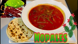 AMAZING Red Chili Beef Nopalitos • Mexican Cactus Stew [upl. by Aikit786]