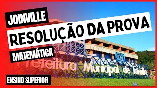 Resolução Prova  Concurso de Joinville  Ensino Superior [upl. by Sigler]