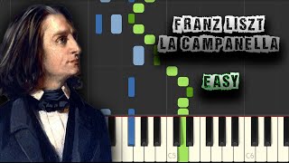 Franz Liszt  La Campanella  EASY  Piano Tutorial Synthesia Download MIDI  PDF Scores [upl. by Auria]