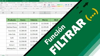 Función Filtrar en Excel [upl. by Ibot108]