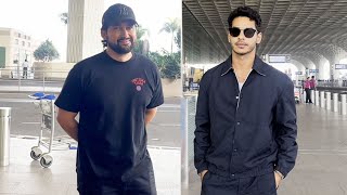 Aftab Shivdasani amp Ishaan Khatter Spotted At Mumbai Airport [upl. by Oiludbo]