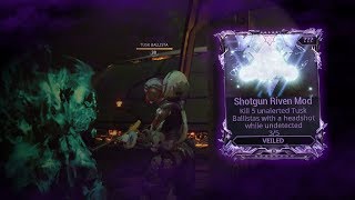 Headshot Unalerted Tusk Ballistas  Veiled Riven Tutorial Warframe [upl. by Imer647]