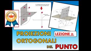 Disegno Tecnico Lez 2 Proiezione ortogonale di un punto [upl. by Ahsiela]