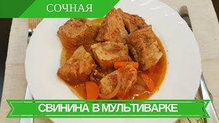 Тушеная Свинина В Мультиварке Рецепт Мяса В Мультиварке [upl. by Bambi]