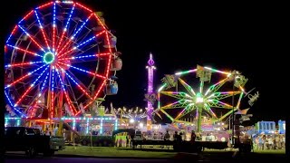 Carnival Sound Effects and Stock Video  Country Fair with Amusement Rides and Screaming Crowd [upl. by Folberth]