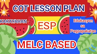 COT LESSON PLAN ESP [upl. by Anuahsar]