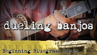 Bluegrass Banjo Lesson 39  How to Play Dueling Banjos [upl. by Elcarim765]