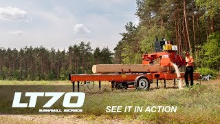 LT70 Mobile Sawmill in Action  WoodMizer [upl. by Longley236]