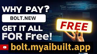 Fully Free BoltNew  boltmyaibuiltapp  Online Zero Setup Zero Cost AIPowered FullStack Apps [upl. by Stewardson21]