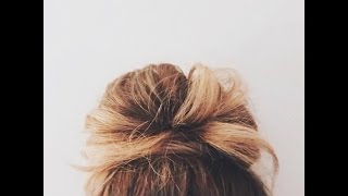 Easy Top Knot Tutorial [upl. by Hatnamas]