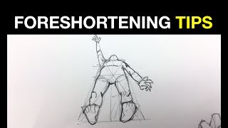 Simple tips on how to draw people in perspective Foreshortening Pt 2 [upl. by Boardman]