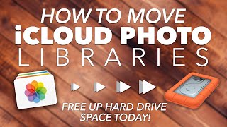 How to MOVE your iCLOUD PHOTO LIBRARIES and APPLE PHOTO LIBRARIES to an EXTERNAL HARD DRIVE [upl. by Imugem]