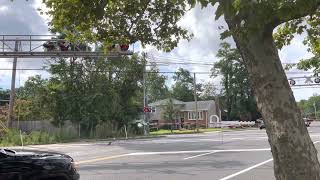 Malverne LIRR street crossing  Ocean Avenue  August 21 2022 [upl. by Elledoj554]