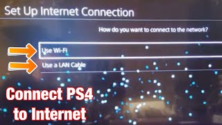 How to Connect PS4 to Internet Home Wifi Network [upl. by Mauceri]