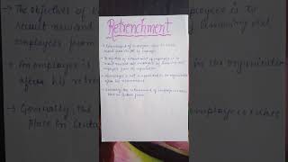 Retrenchment of Employee bcommcombbambahrmretrenchmentcommerceyoutubeshortssepration [upl. by Tymes]