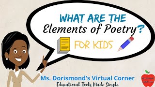 ✏️ What are the Elements of Poetry  Poetry Writing for Kids and Beginners [upl. by Gerdi]