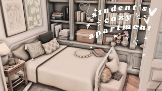 students cozy apartment ♡  The Sims 4 apartment renovation  speed build  cc [upl. by Suirtimed451]