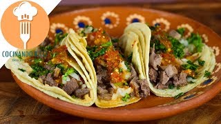 Tacos de LENGUA DE RES Fáciles y Deliciosos más SALSA [upl. by Kitty]