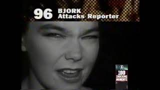 Björk  attacks reporter 100 Shocking Rock n Roll Moments 96 [upl. by Florance750]