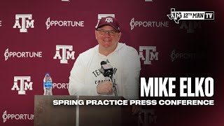 Spring Practice Media Availability Mike Elko [upl. by Acemat]