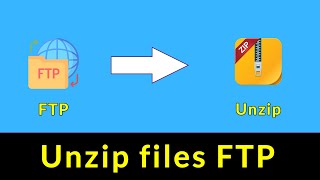 Unzip files on Filezilla FTP [upl. by Ayor862]