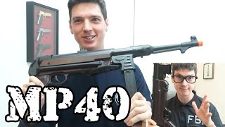 Metralhadora MP40 AMG  Luiz Rider  Airsoft Brasil [upl. by Cordle]