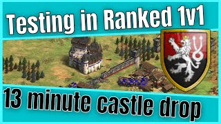 Testing The AOE2 Bohemian FAST CASTLE DROP Build Order In A Ranked 1v1 [upl. by Elimac]