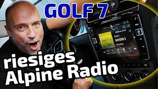 VW Golf 7  riesiges Autoradio nachrüsten  Alpine X903DG7  ARS24 [upl. by Nnylrac394]