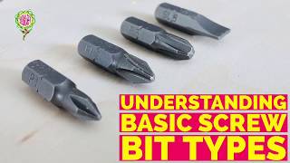 Understanding Basic Screw Bit Types [upl. by Htebsil]