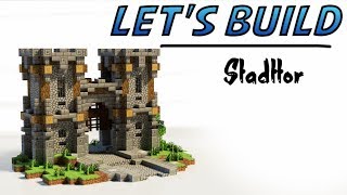 Minecraft Lets Build  Stadttor  Tutorial [upl. by Noed]