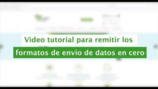 Tutorial Remisión de Formatos de Envío en cero  FormatosdeEnvío [upl. by Oribella]