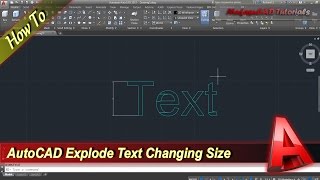 AutoCAD How To Text Explode Without Changing Size [upl. by Olivier671]