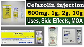 cefazolin injection cefazoline 1 g 500 mg 2 mg  Uses Side Effects Dosage pharmacology [upl. by Baler]