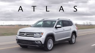 2019 VW Atlas 4MOTION Review  Its Huge [upl. by Aihceyt]