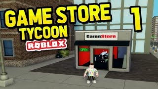 BUILDING MY OWN GAME STORE  ROBLOX GAME STORE TYCOON 1 [upl. by Nyladnar943]