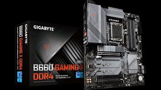 GIGABYTE B660 GAMING X DDR4 Motherboard Unboxing and Overview [upl. by Adiaroz]