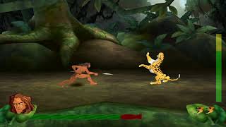 Disneys Tarzan Action Game 100 Walkthrough 6  Sabor Attacks [upl. by Haas565]