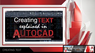 CREATING TEXT IN AUTOCAD 2021 [upl. by Aleedis]