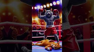 Cat Battle cartoon cute funny aicat [upl. by Assetan]