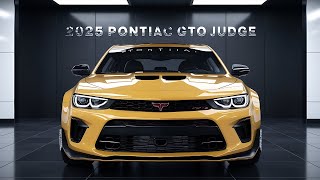 Finally The AllNew 2025 Pontiac GTO Judge Unveiled  FIRST LOOK [upl. by Renaldo]