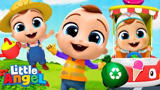 Jobs Song  Little Angel Kids Songs amp Nursery Rhymes [upl. by Billy]